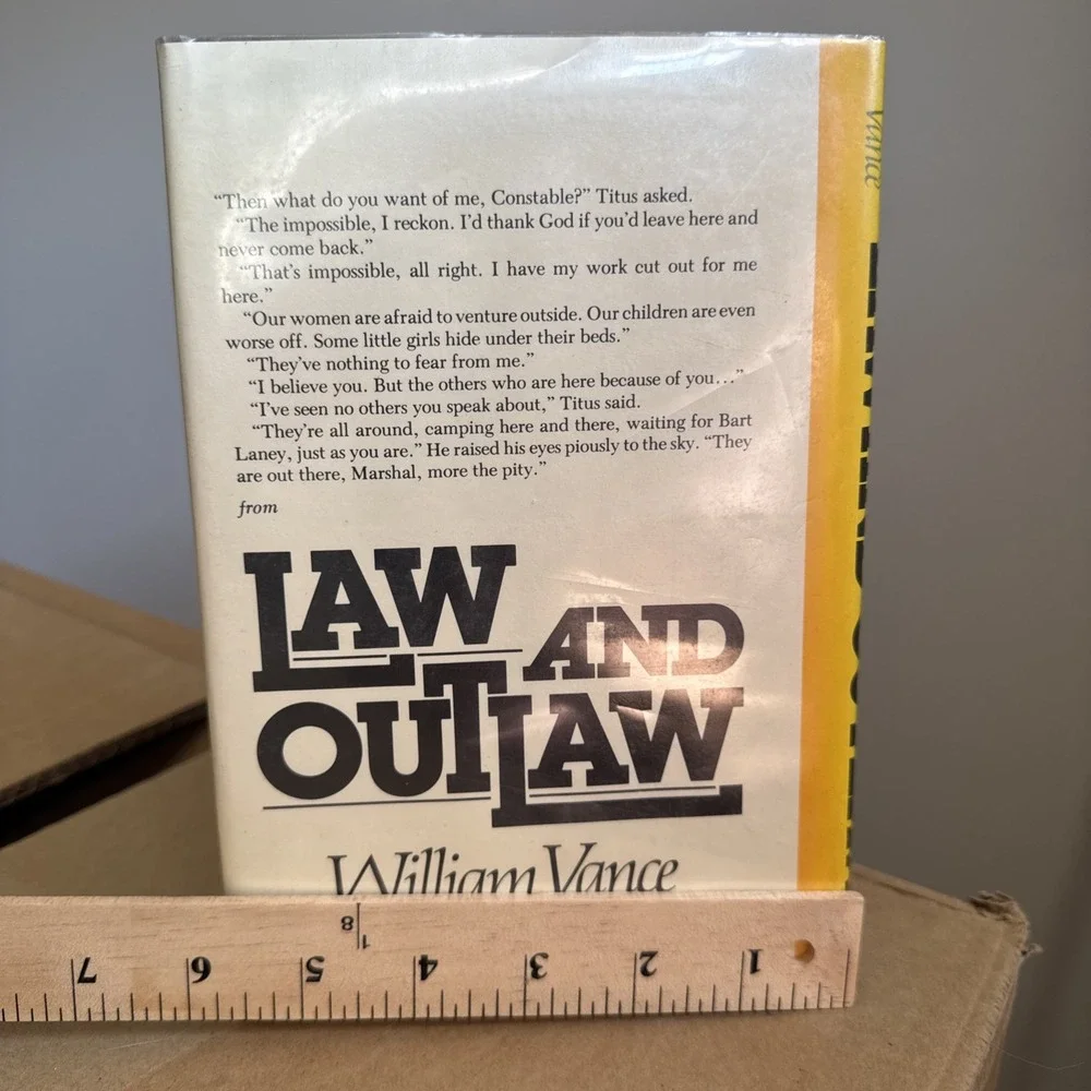 1982 HC First‎ Ed Law And Outlaw A Double D Western William Vance Hardcover